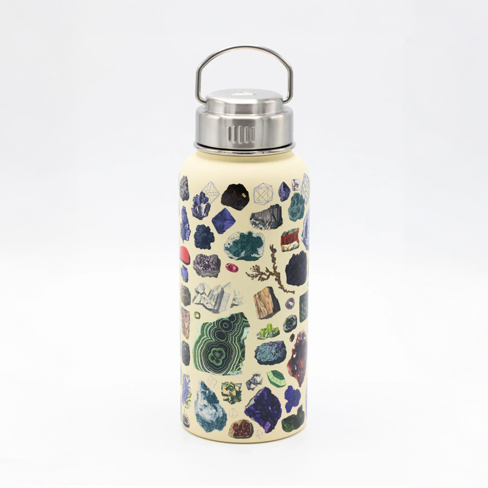 Cognitive Surplus Stainless Steel Bottle - Gems & Minerals (32oz)
