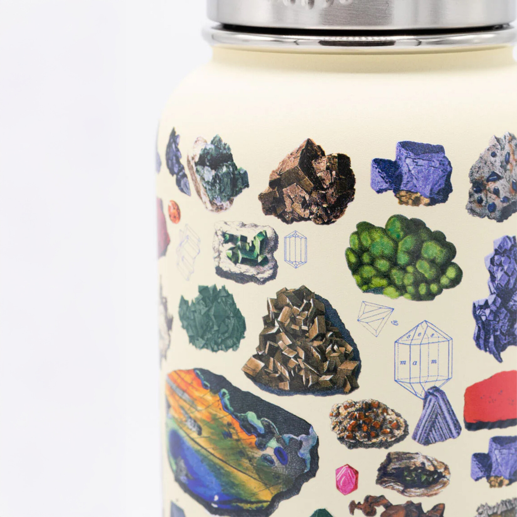 Cognitive Surplus Stainless Steel Bottle - Gems & Minerals (32oz)
