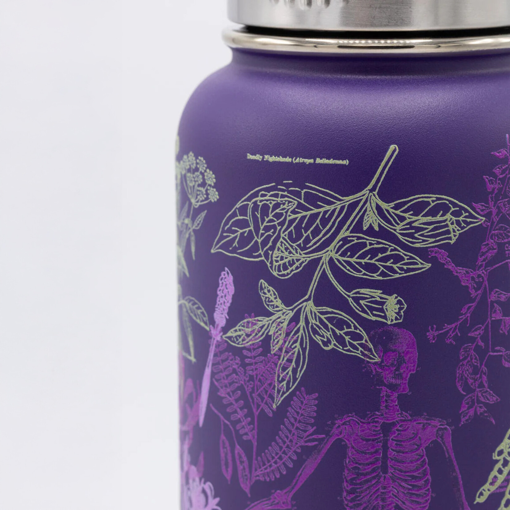 Cognitive Surplus Stainless Steel Bottle - Poisonous Plants (32oz)