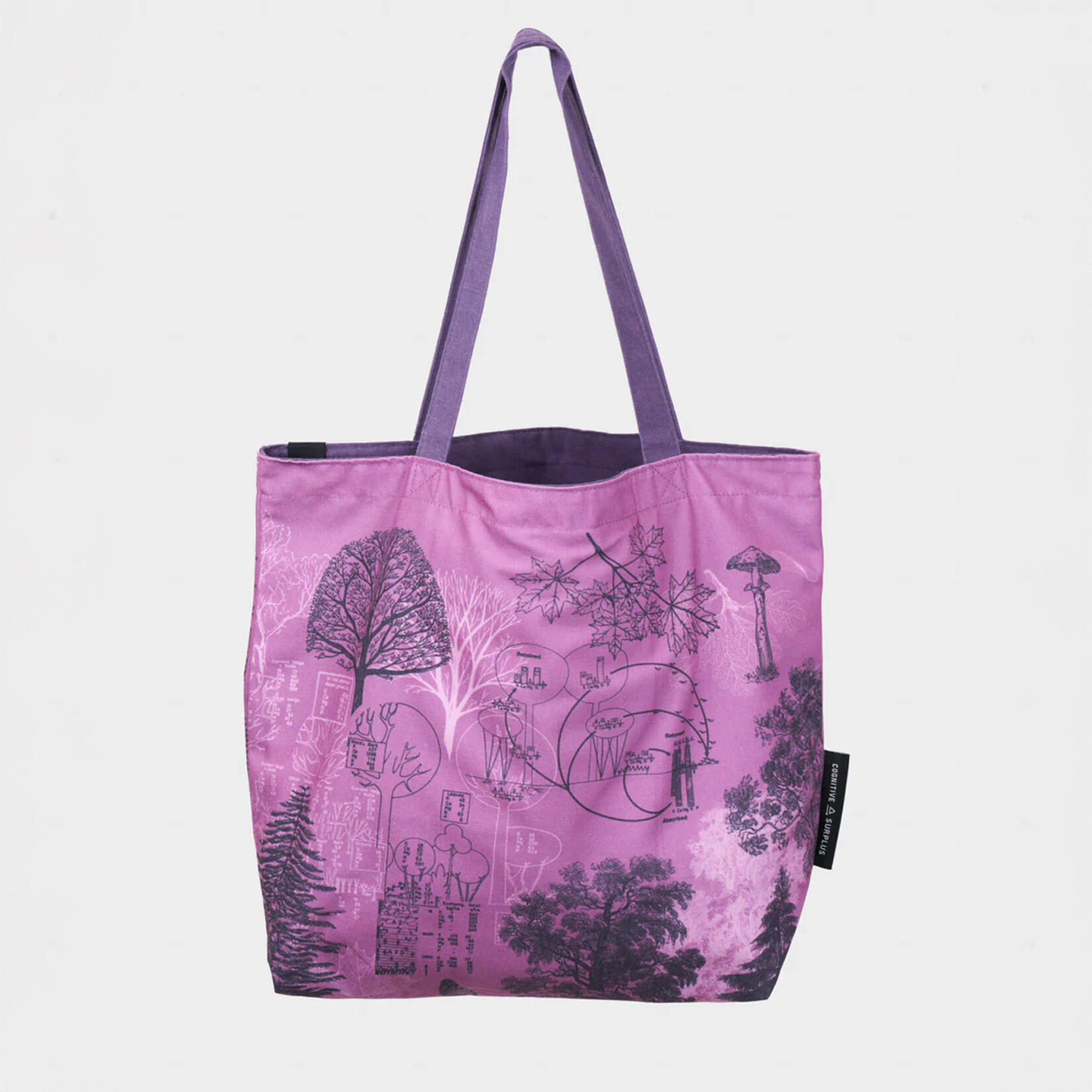 Cognitive Surplus Reversible Canvas Tote - Forest at Dusk