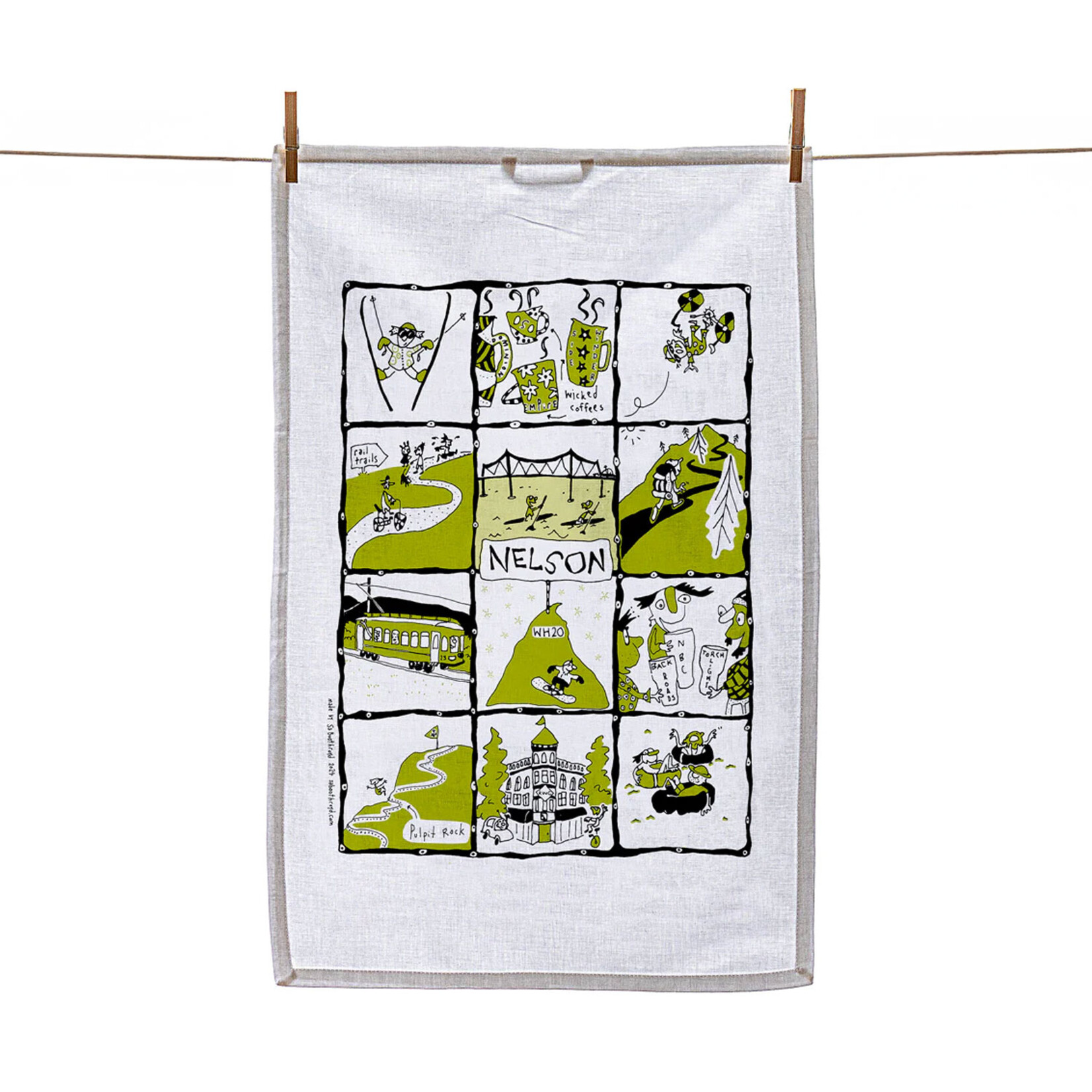 Sa Boothroyd Tea Towel - Nelson