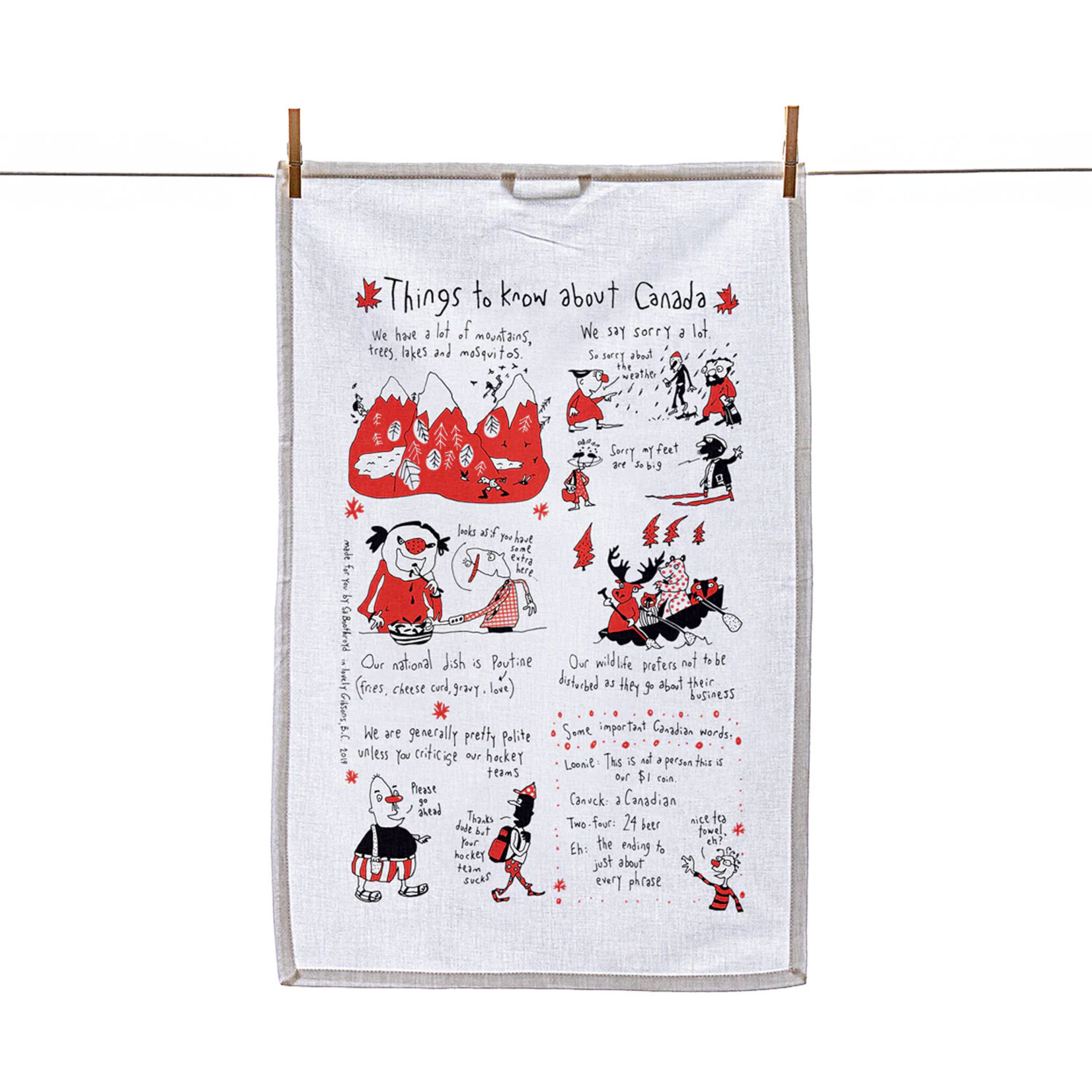 Sa Boothroyd Tea Towel - Canada (English)
