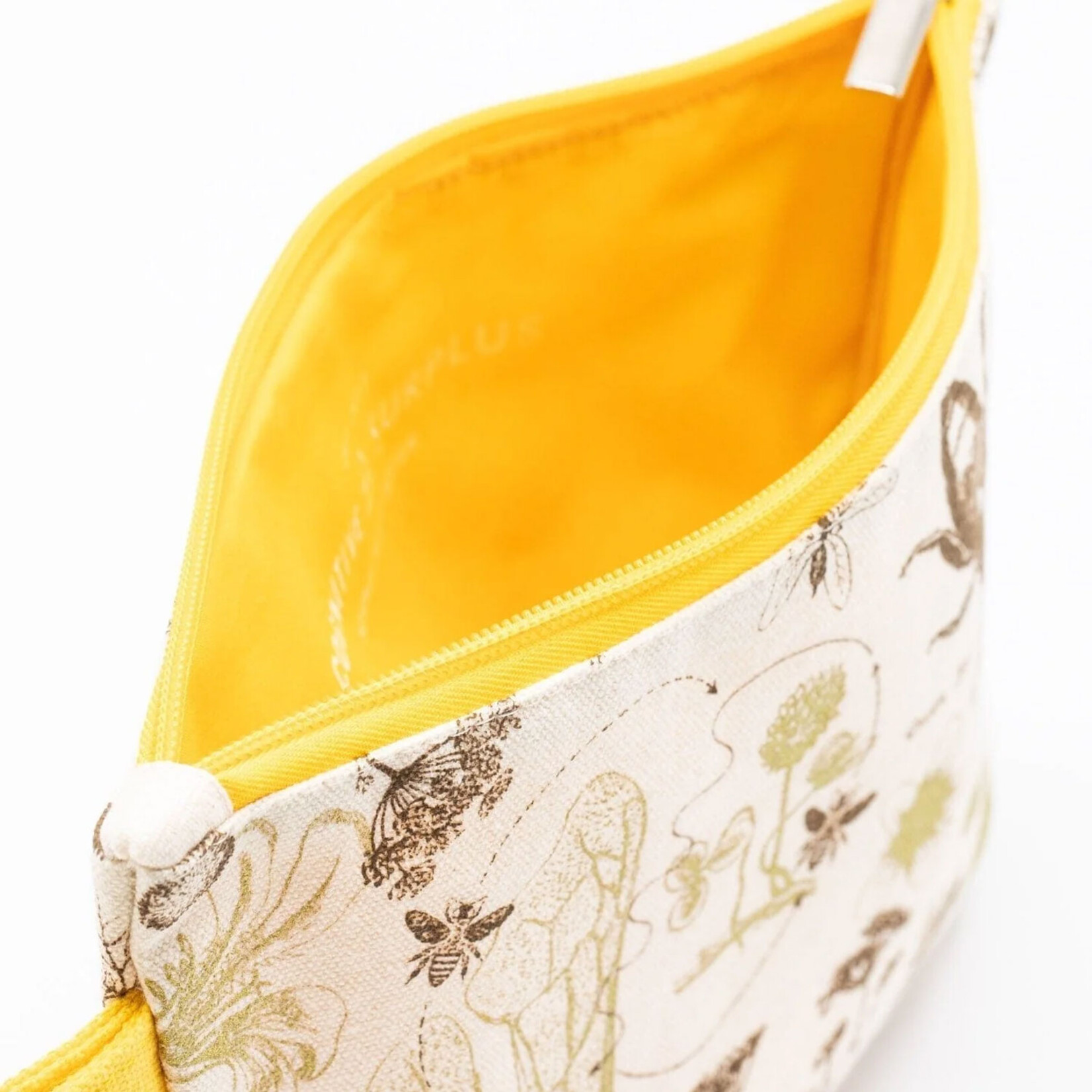 Cognitive Surplus Pencil Bag - Honey Bees - Cream