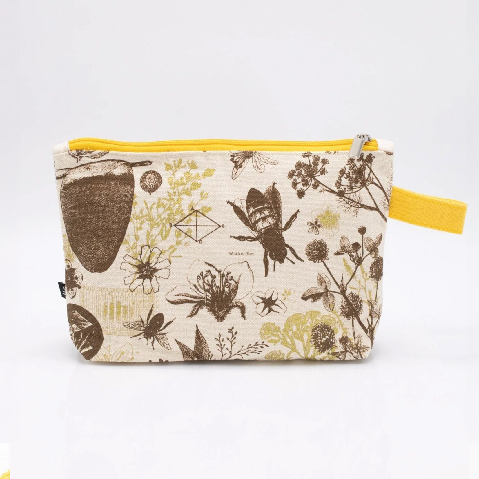 Cognitive Surplus Pencil Bag - Honey Bees - Cream