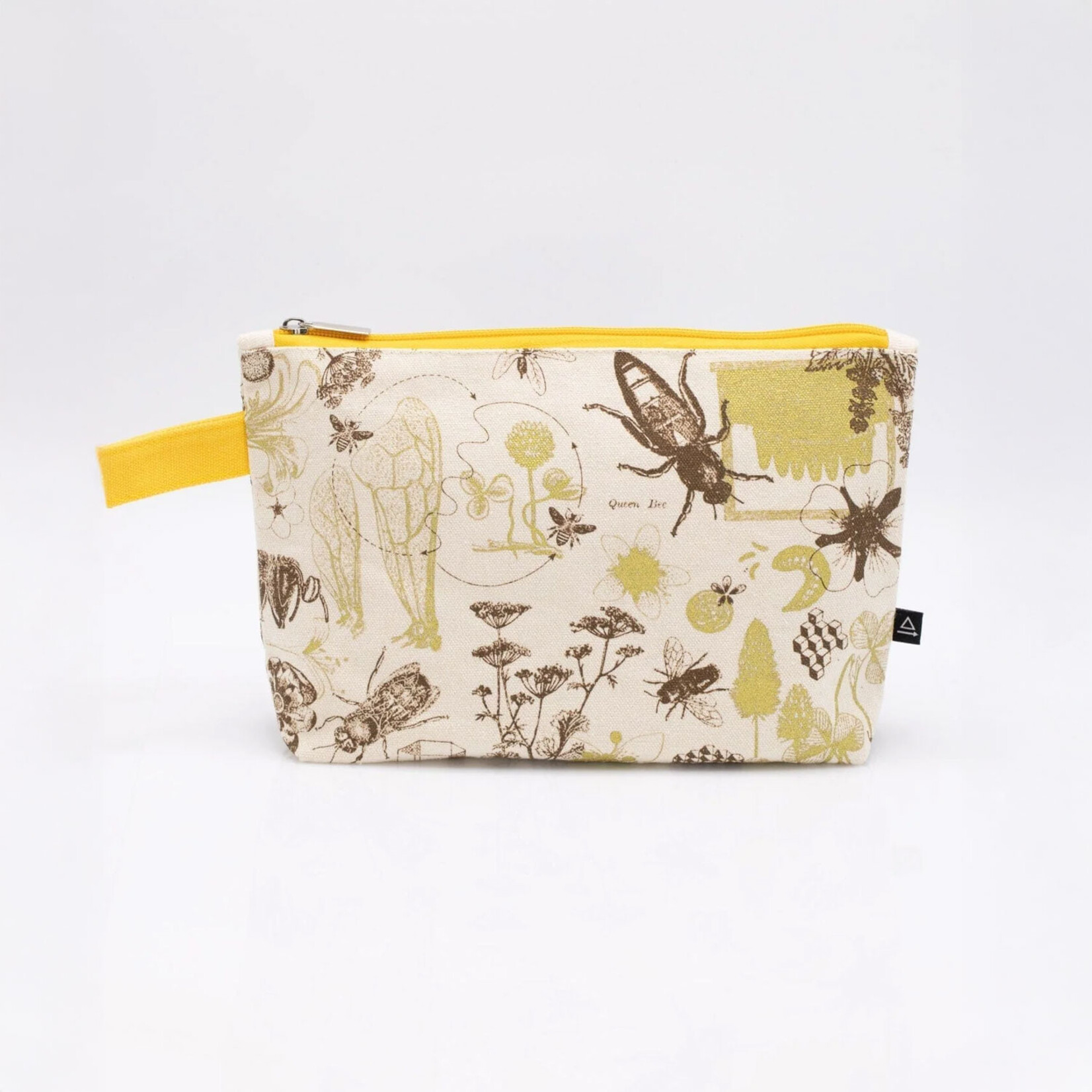 Cognitive Surplus Pencil Bag - Honey Bees - Cream