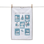 Sa Boothroyd Tea Towel - Work from Home Cat