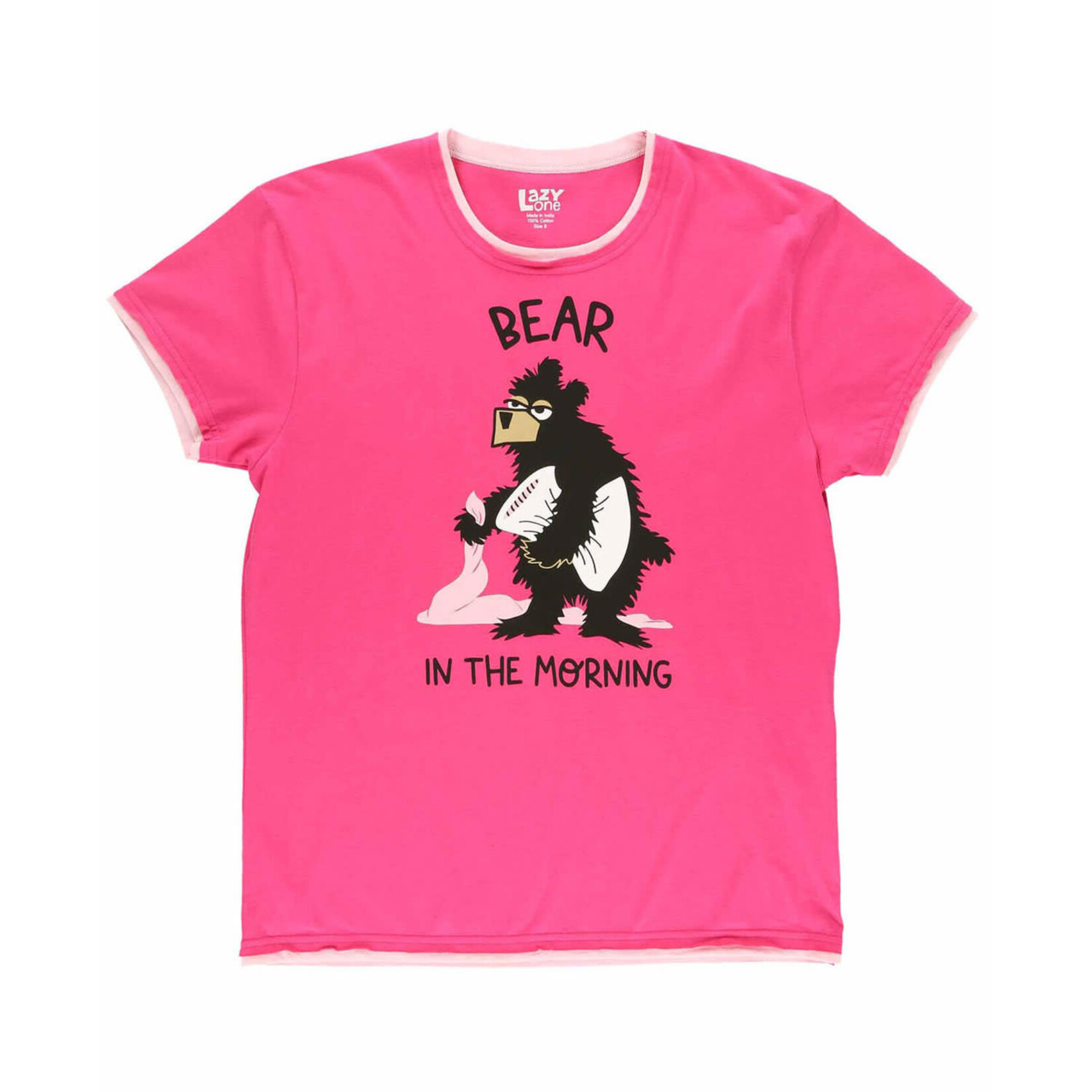 Lazy One Women's PJ Tee / PJ Pants - Bear in the Morning