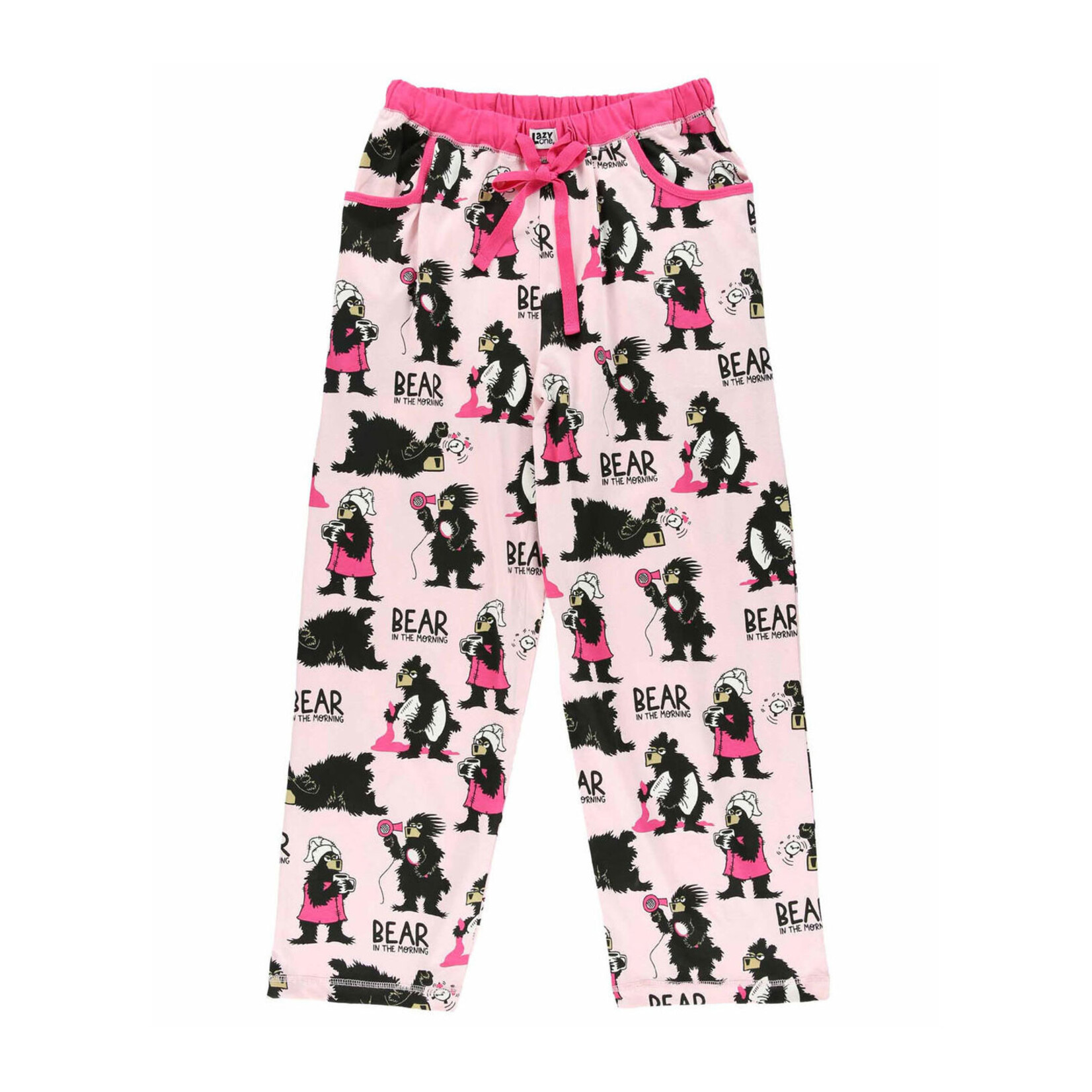 Lazy One Women's PJ Tee / PJ Pants - Bear in the Morning