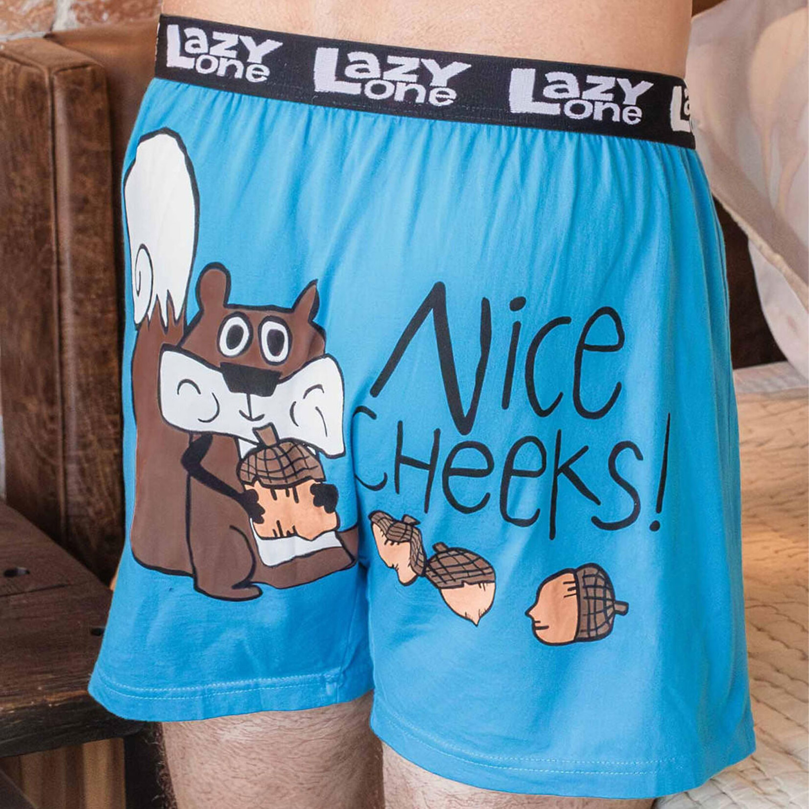 LazyOne Men's Boxer Shorts - Nice Cheeks