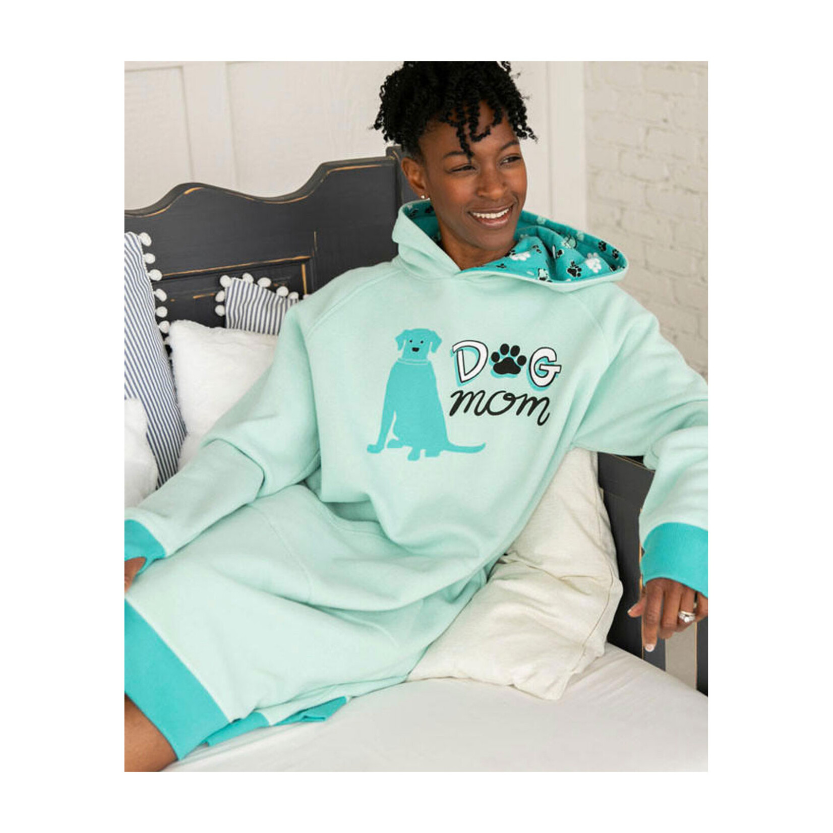 LazyOne Sleep Hoodie - Dog Mom