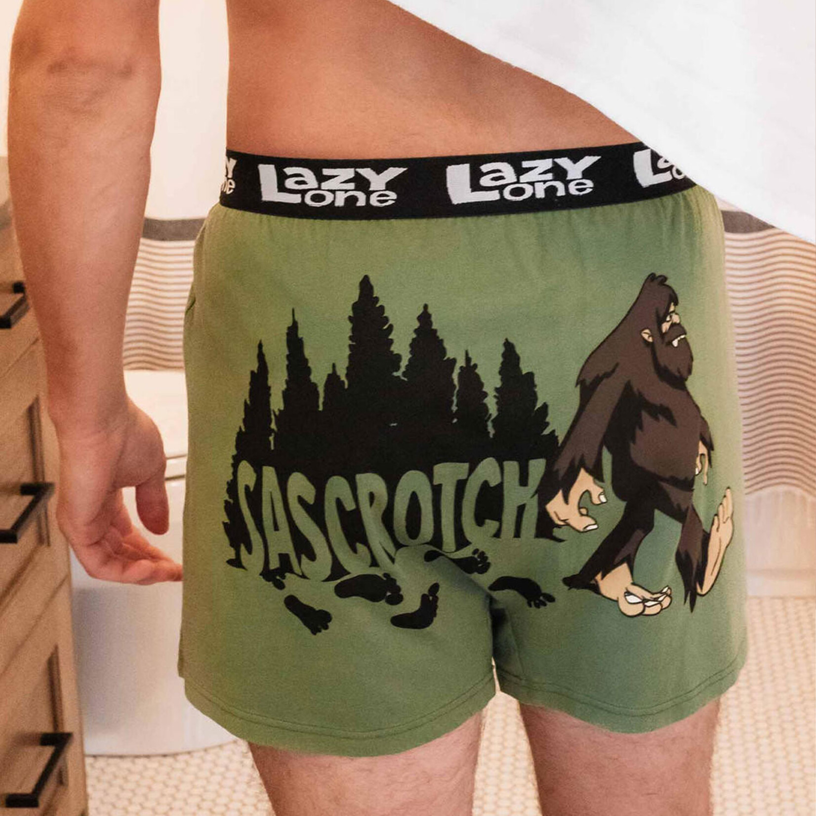 Lazy One Men's Boxer Shorts - Sascrotch