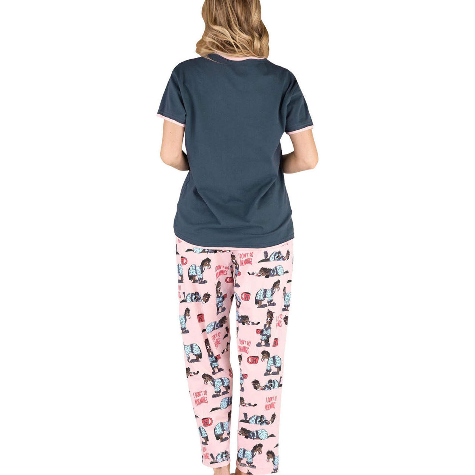 Lazy One Women's PJ Tee / PJ Pants - I Don't Do Mornings