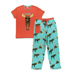 LazyOne Women's Don't Moose with Me - PJ Tee / PJ Pants