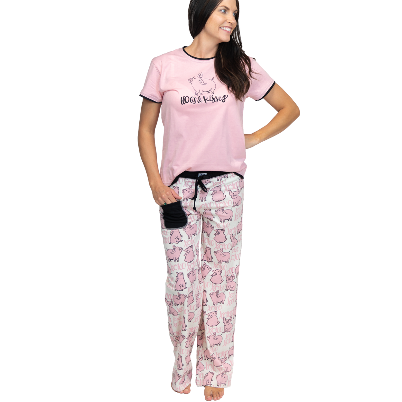 Lazy One Hogs & Kisses - PJ Tee / PJ Pants