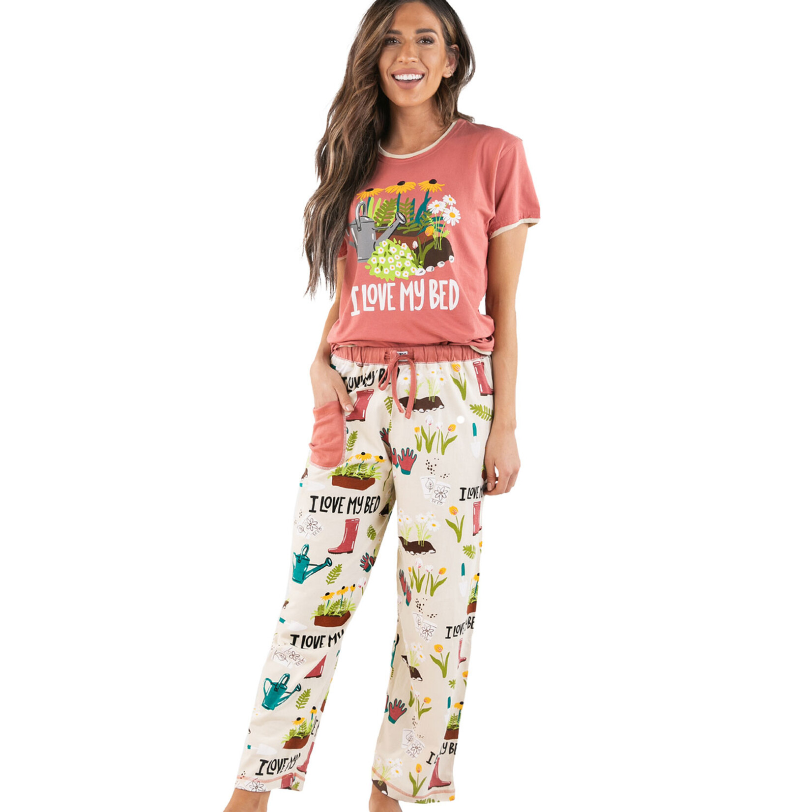 LazyOne Women's PJ Tee / PJ Pants - I Love My Bed