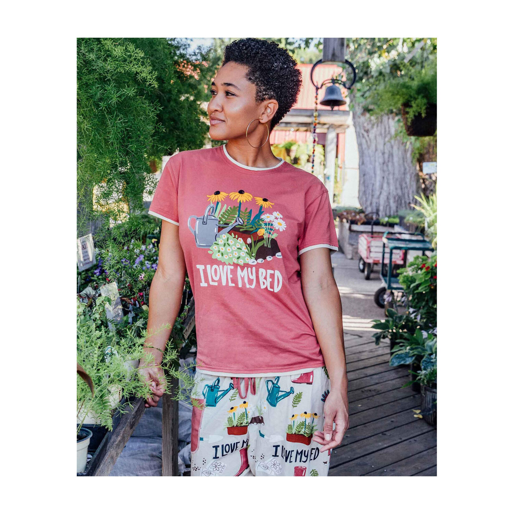 LazyOne Women's PJ Tee / PJ Pants - I Love My Bed