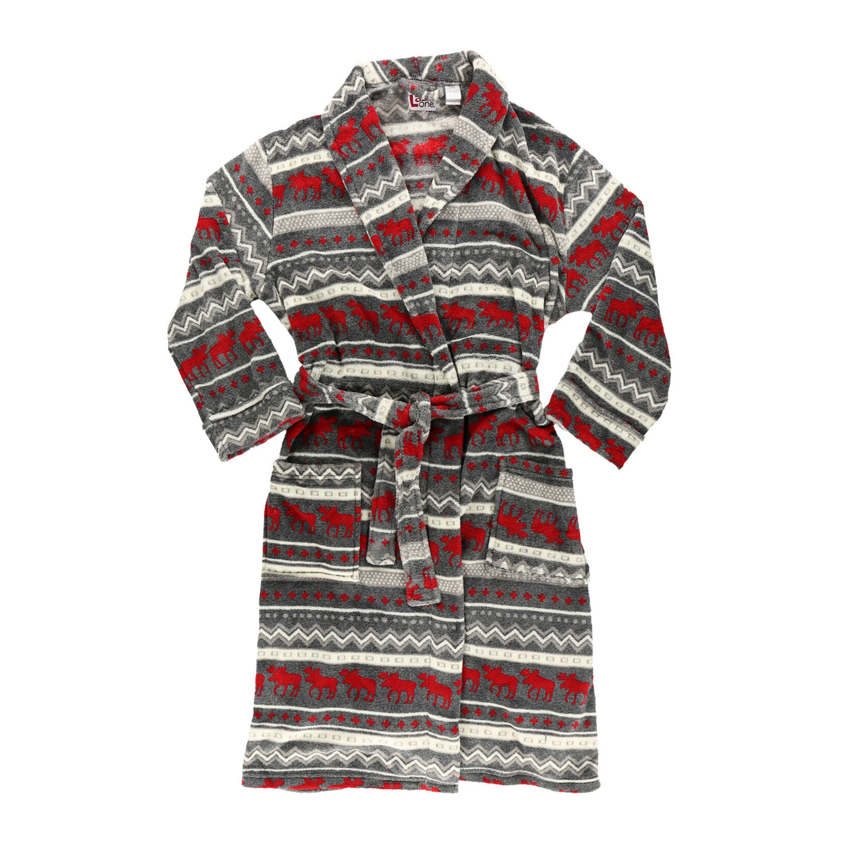 LazyOne Men's Robe - Cabin Moose