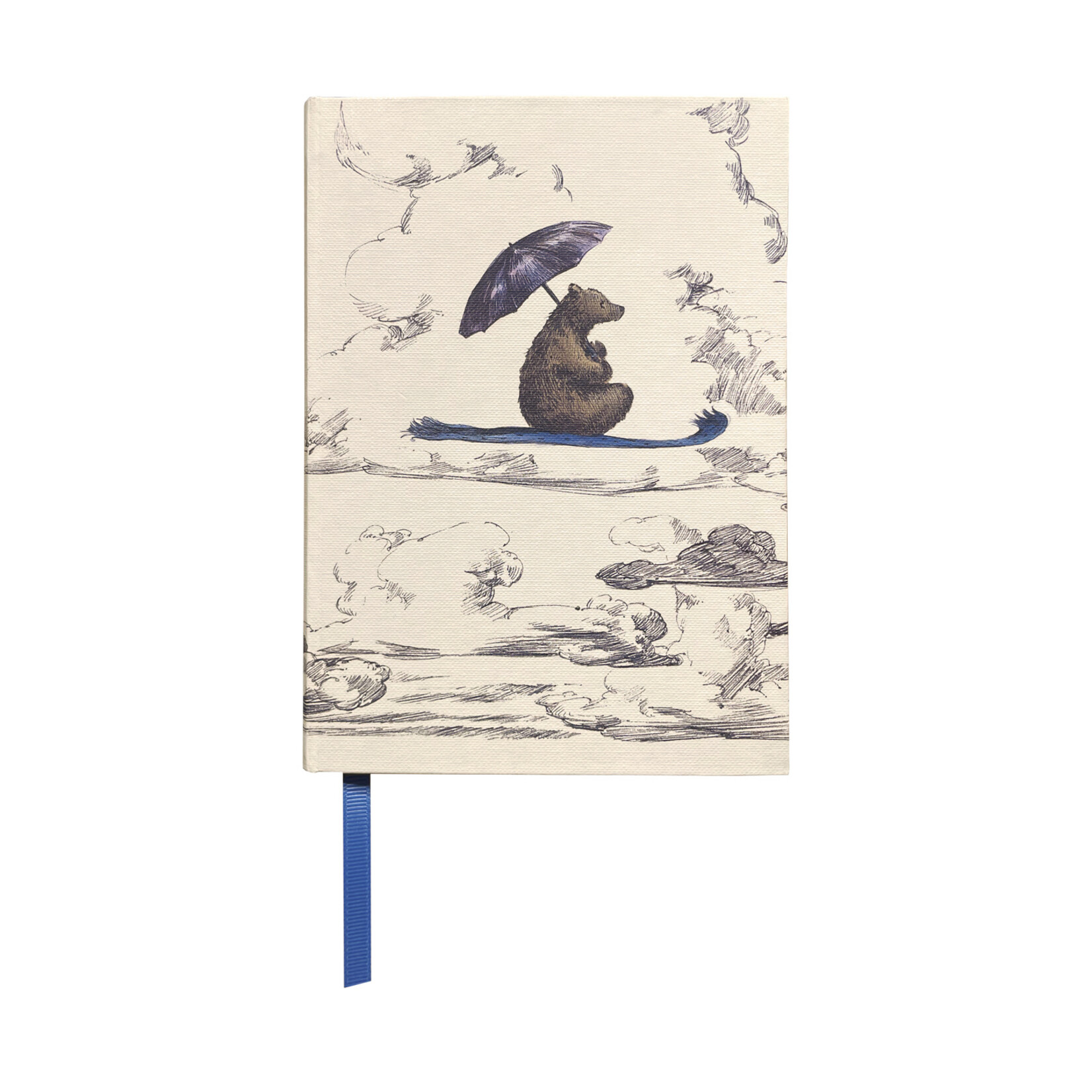 Roger la Borde Illustrated Journal - Flying Bear (Blue)