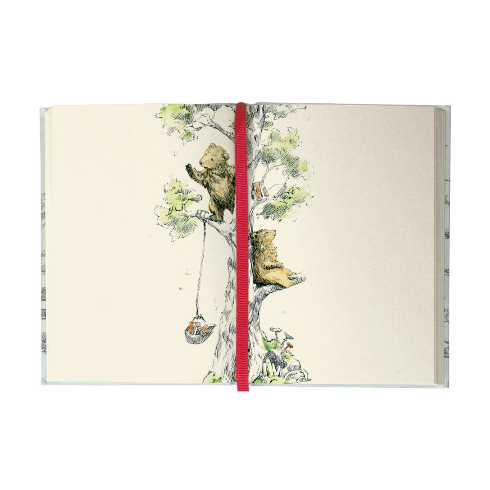 Roger la Borde Illustrated Journal - Flying Bear (Red)