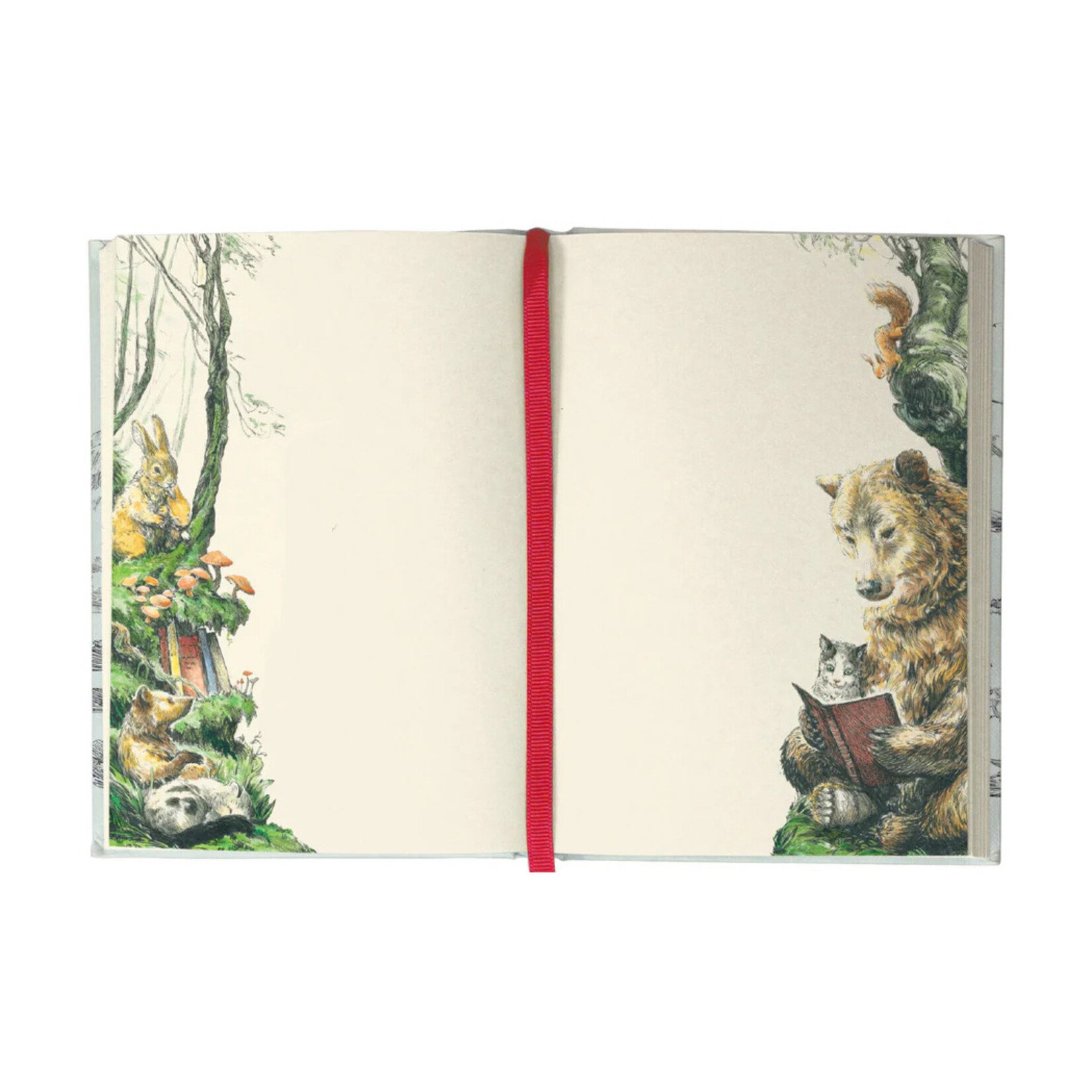 Roger la Borde Illustrated Journal - Flying Bear (Red)