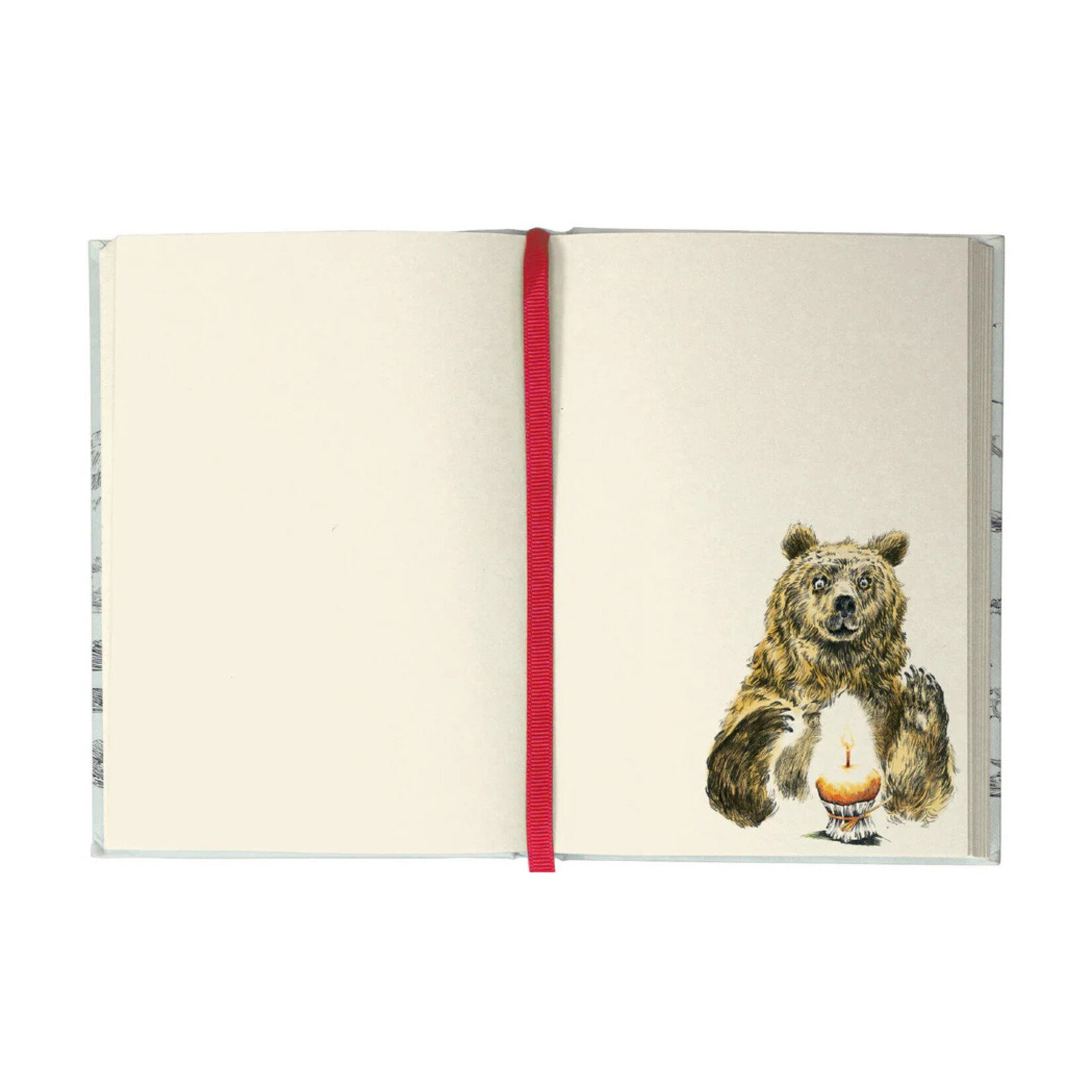 Roger la Borde Illustrated Journal - Flying Bear (Red)
