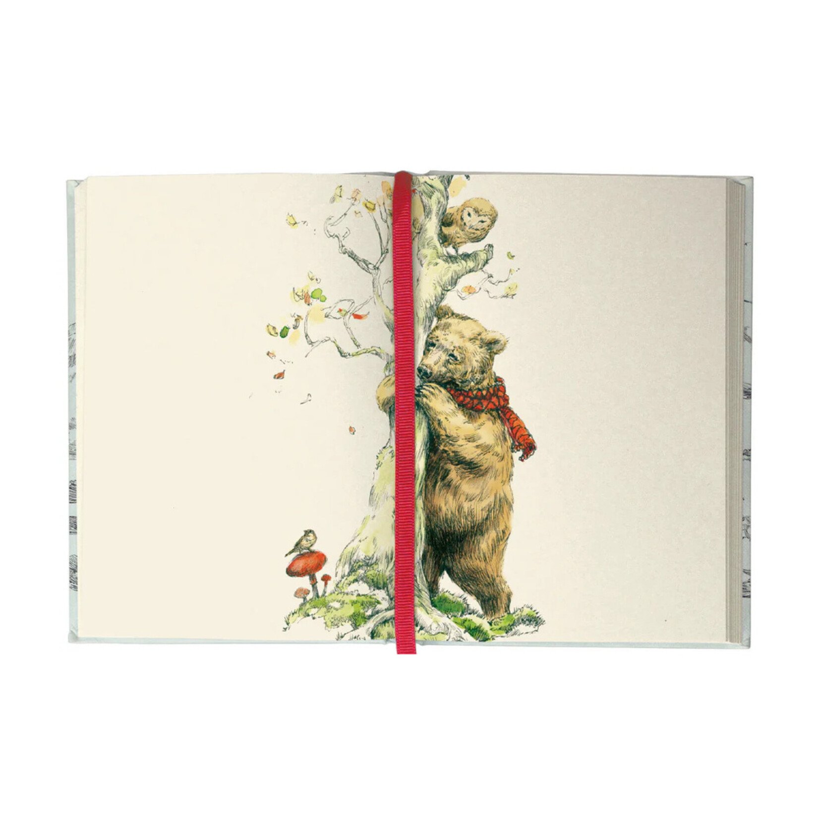 Roger la Borde Illustrated Journal - Flying Bear (Red)