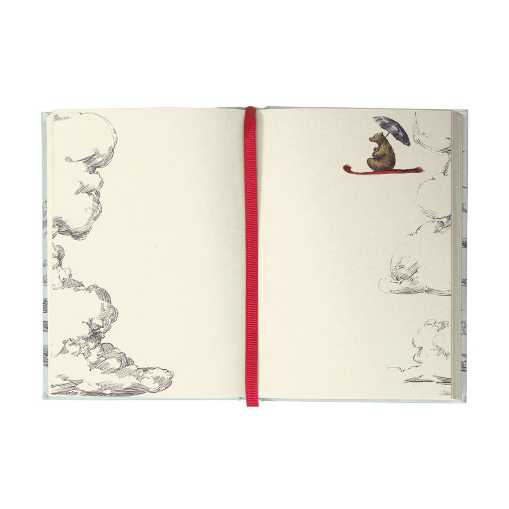 Roger la Borde Illustrated Journal - Flying Bear (Red)