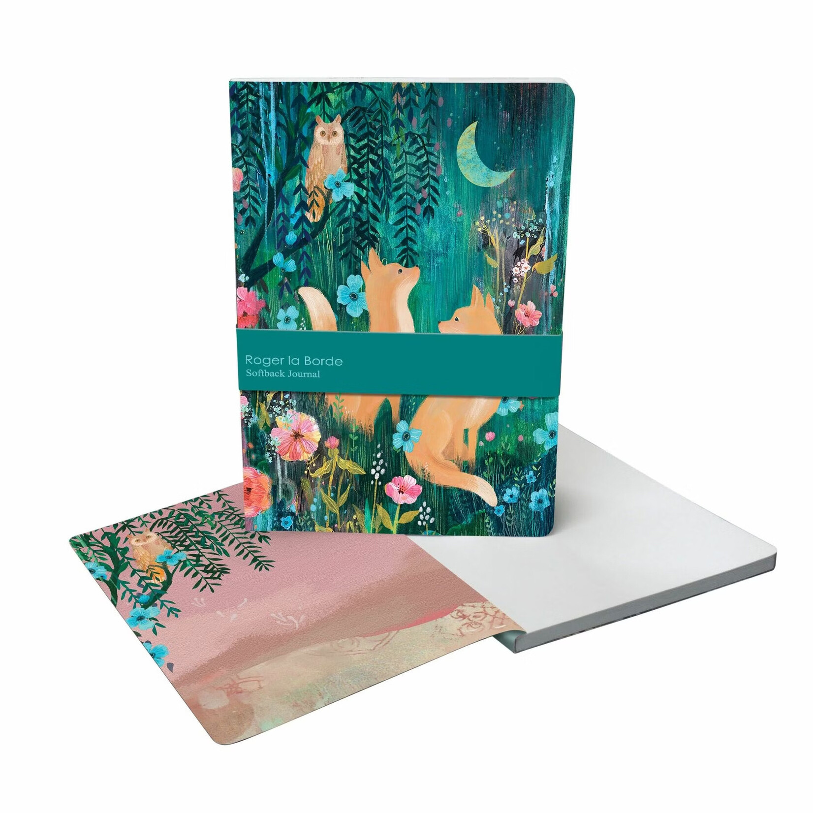 Roger la Borde Softcover Journal - Moonlit Meadow