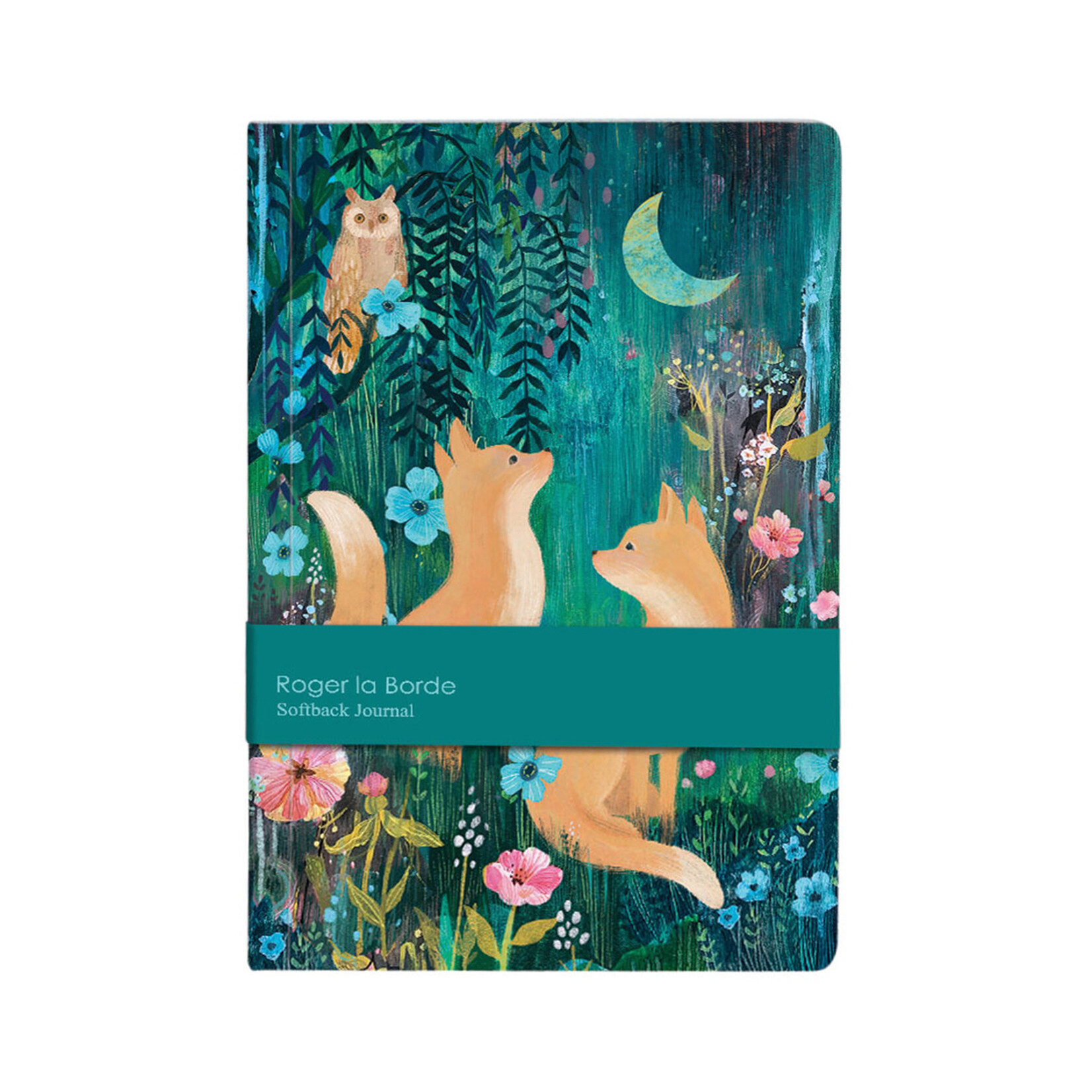 Roger la Borde Softcover Journal - Moonlit Meadow