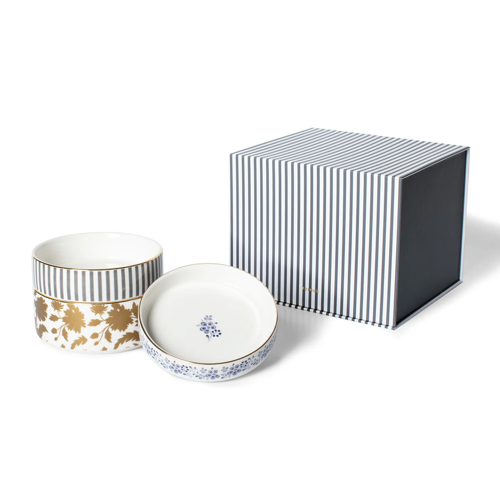 Fringe Stacking Trinket Tray Set