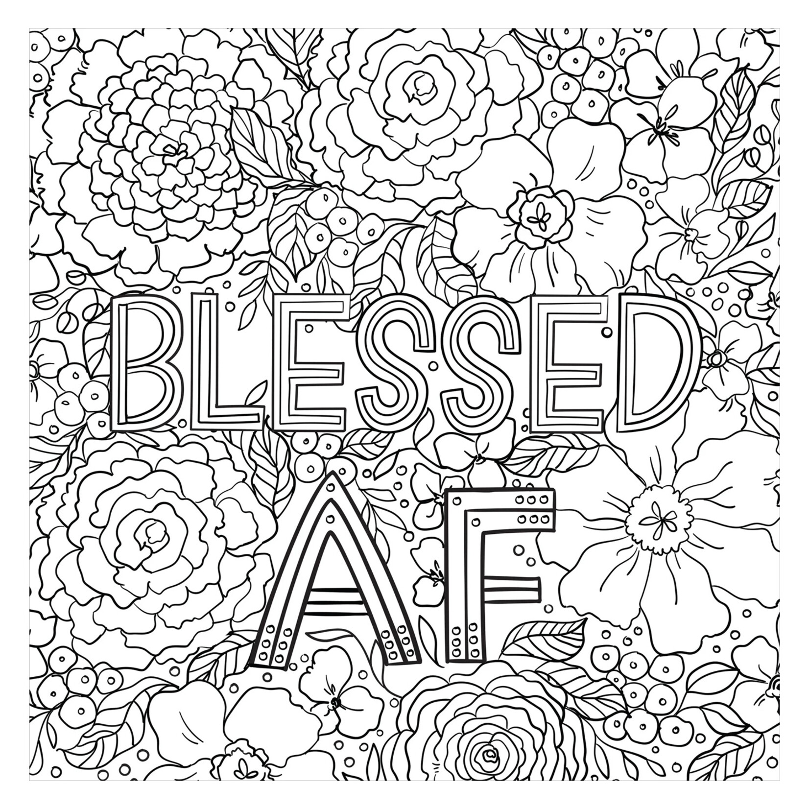 Peter Pauper Press Artist's Coloring Book - Inner F*cking Peace