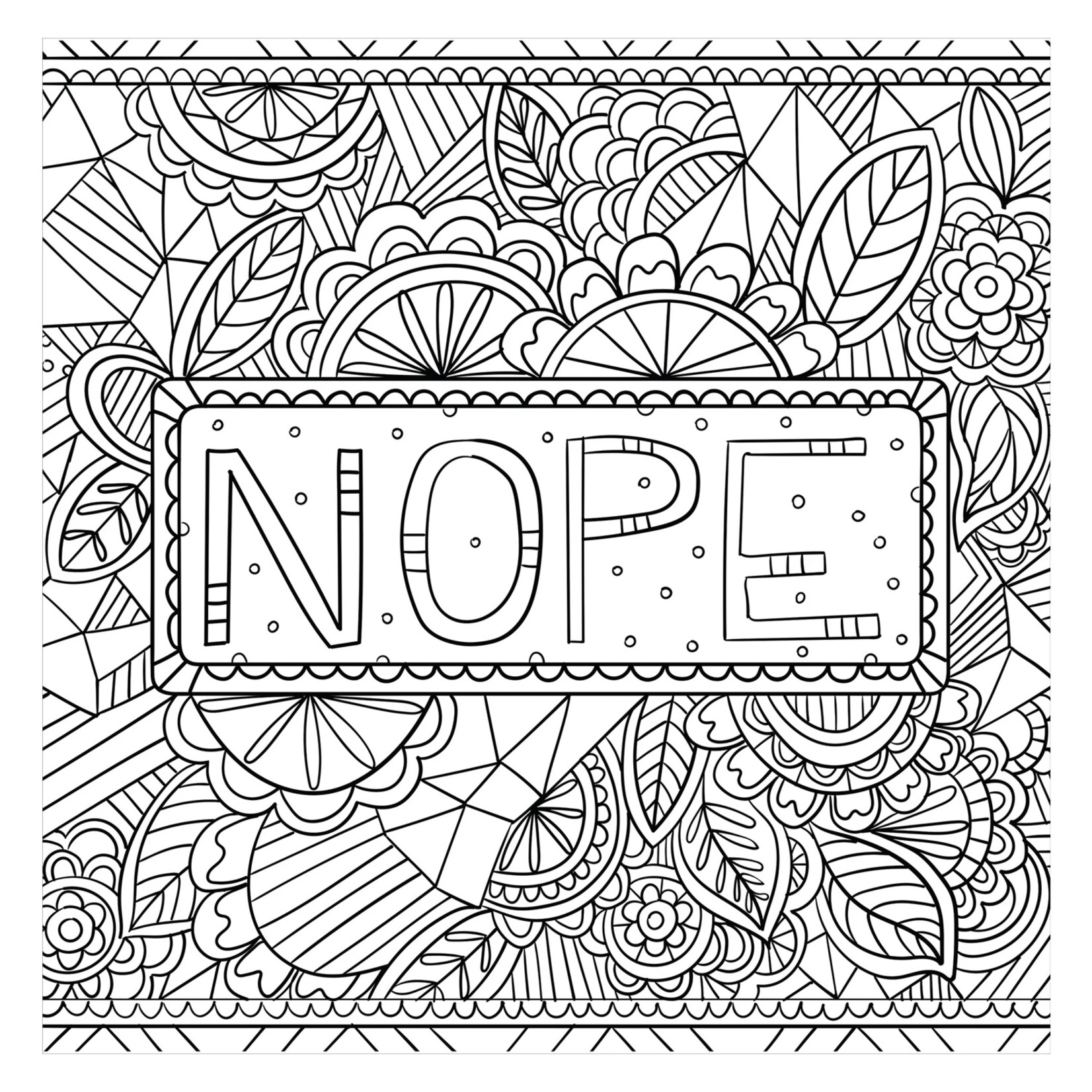 Peter Pauper Press Artist's Coloring Book - Inner F*cking Peace