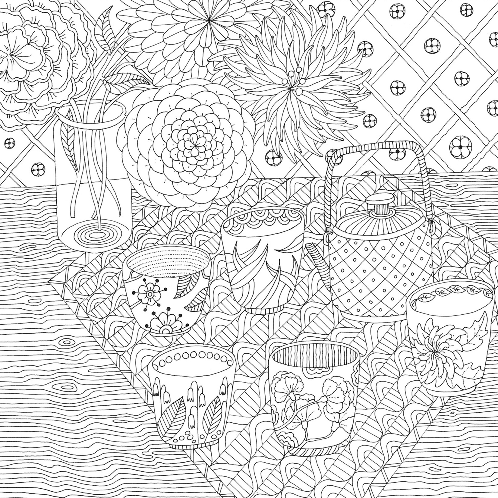 Peter Pauper Press Artist's Coloring Book - Zen Garden