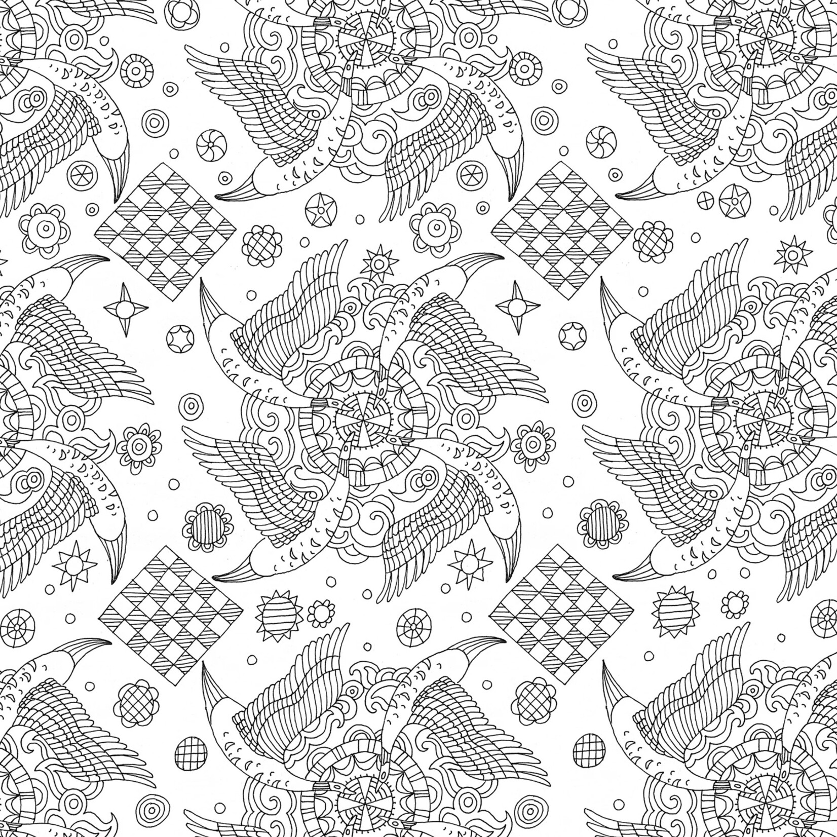 Peter Pauper Press Artist's Coloring Book - Zen Garden