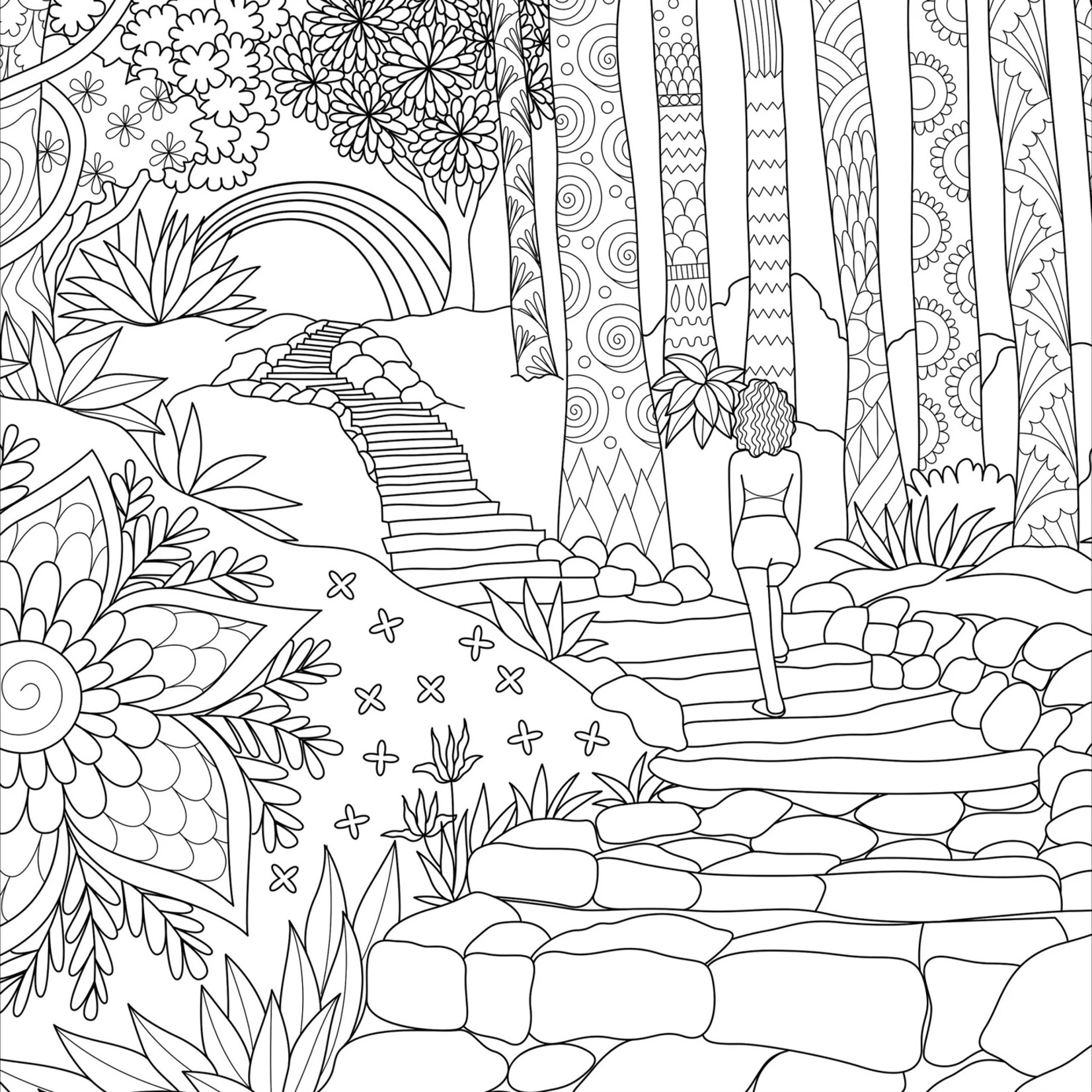 Peter Pauper Press Artist's Coloring Book - Boho Dreams