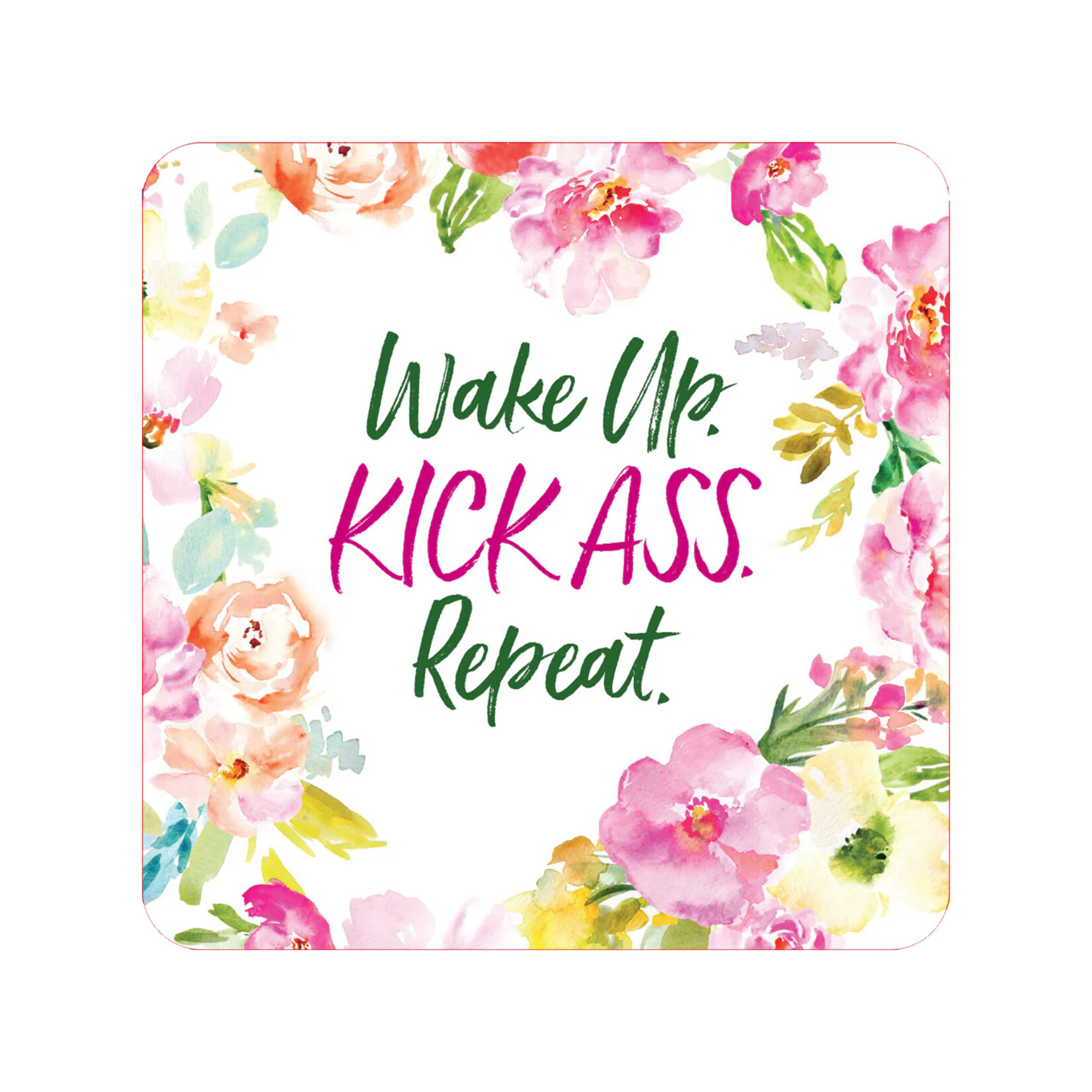 Peter Pauper Press Noteworthy Cards - Wake up, Kick Ass, Repeat