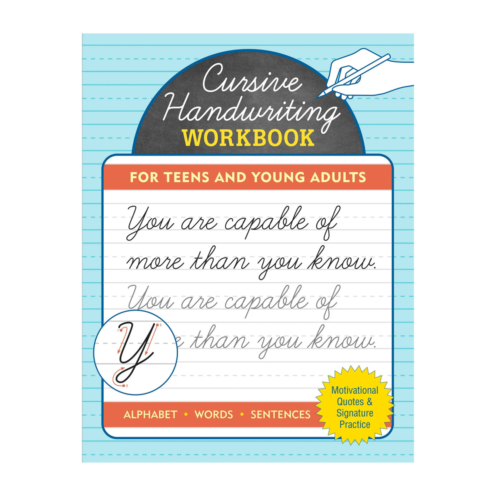 Peter Pauper Press Cursive Workbook - For Teens & Young Adults