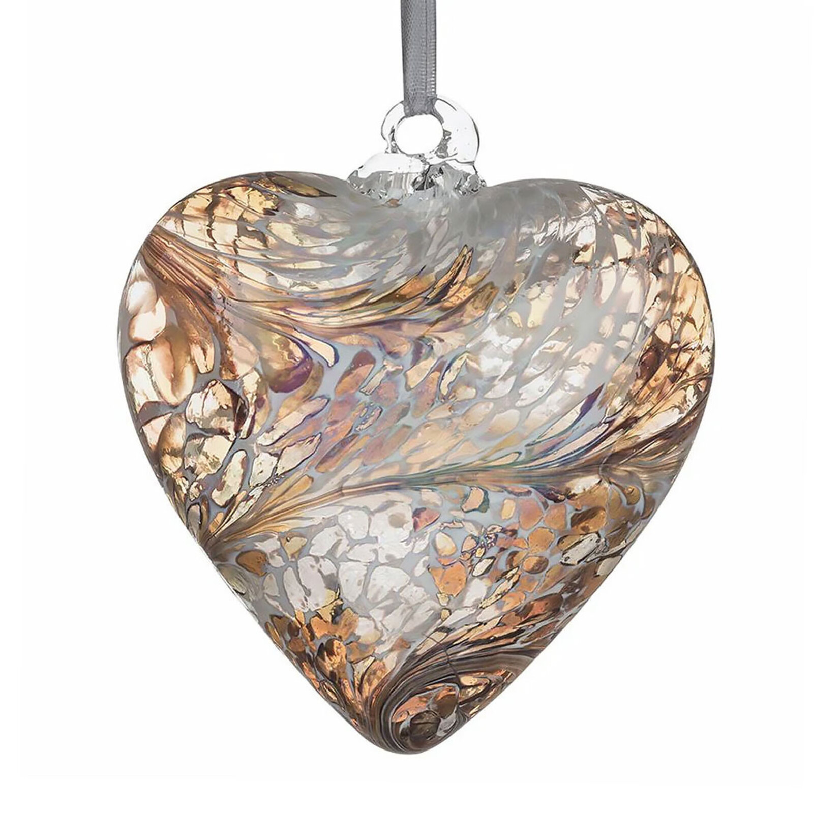 Sienna Glass Glass Friendship Heart
