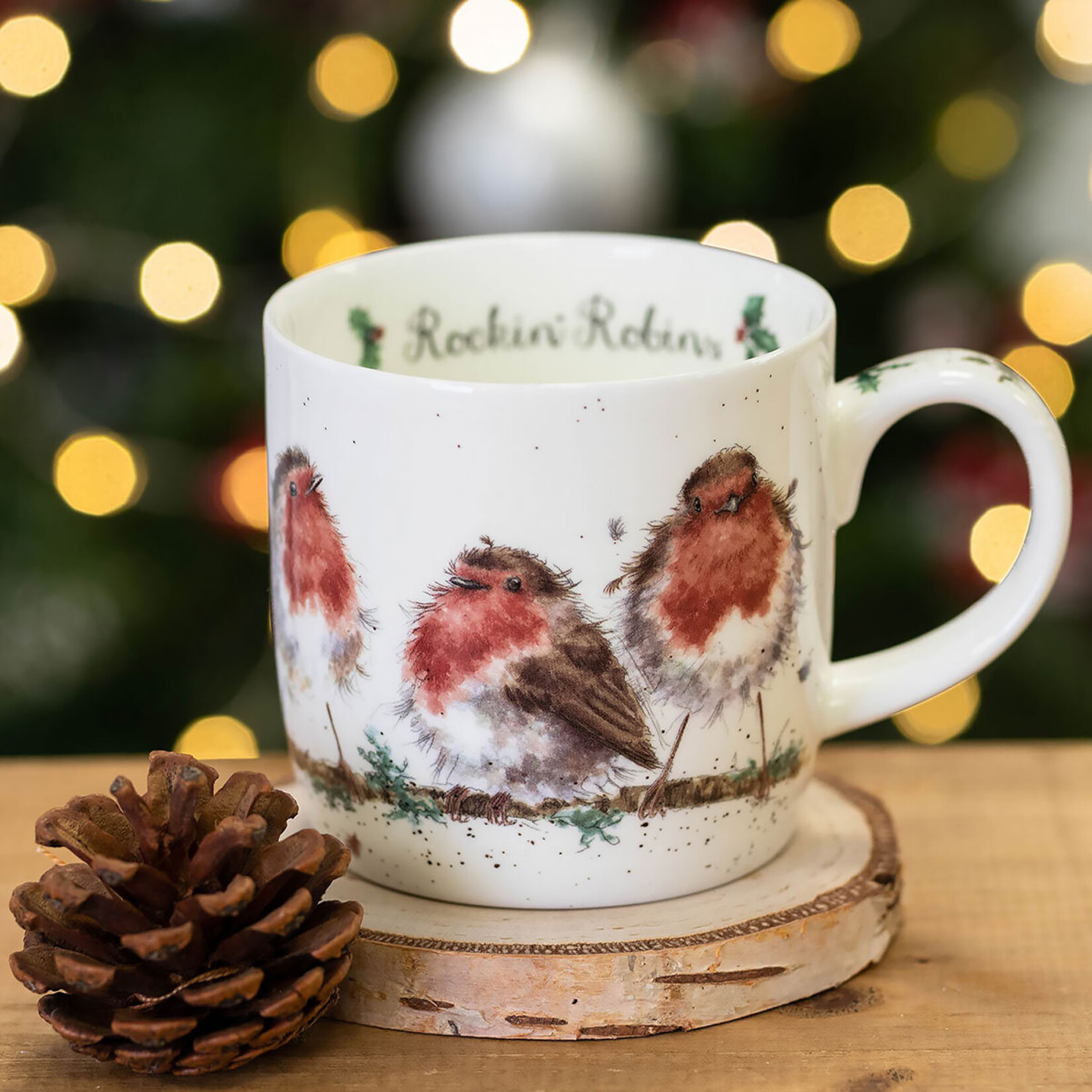 Wrendale Mug - Rockin' Robins