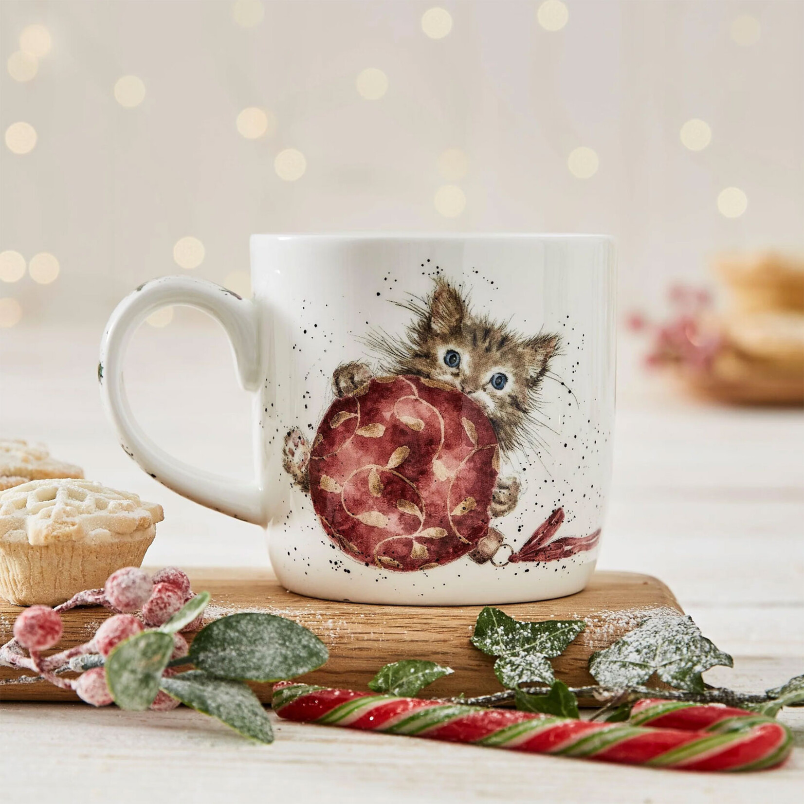 Wrendale Mug - Purrfect Christmas Kitten