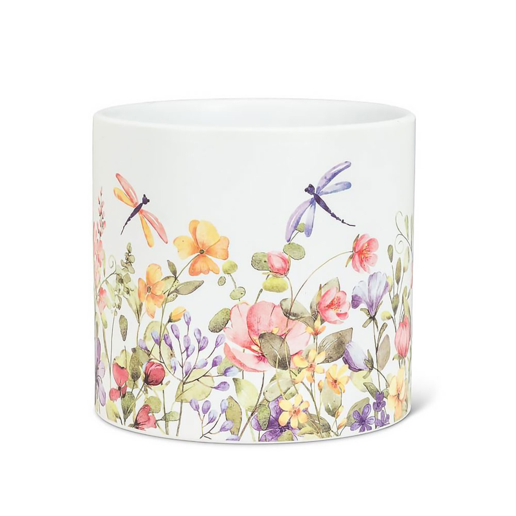 Abbott Ceramic Dragonfly Floral Planter - 2 Sizes
