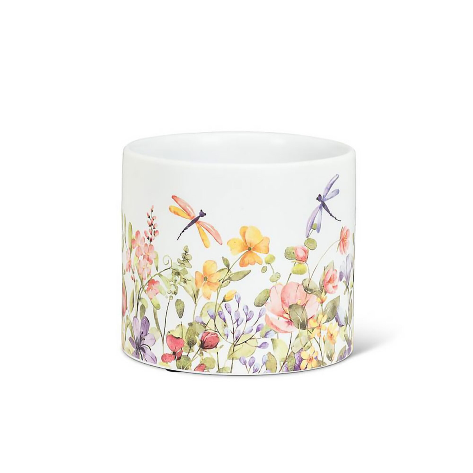 Abbott Ceramic Dragonfly Floral Planter - 2 Sizes