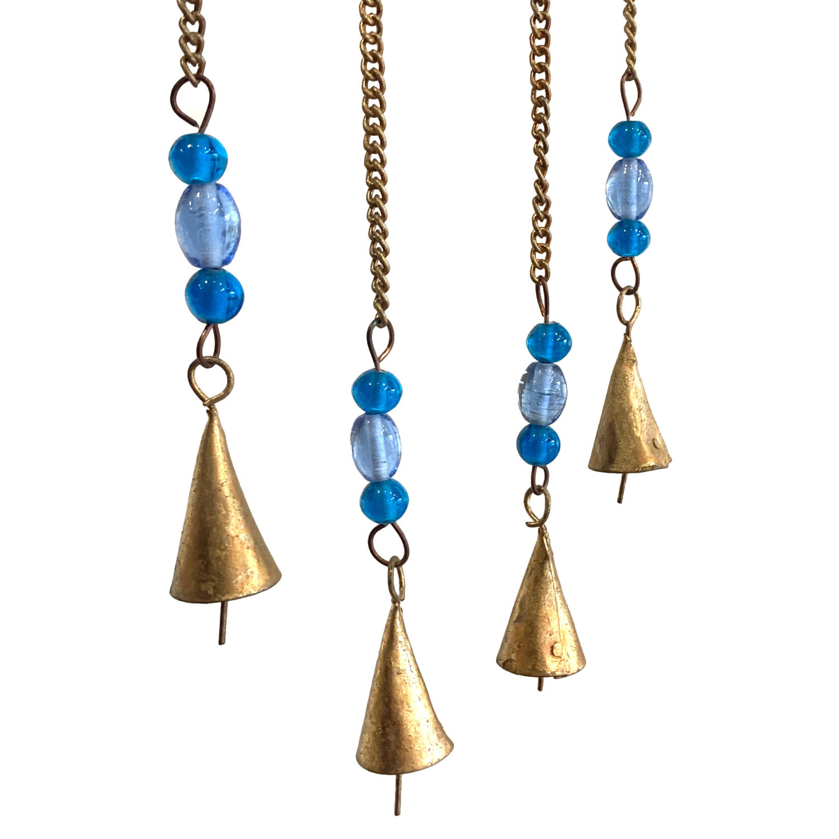 Butterfly Glass & Bell Wind Chimes