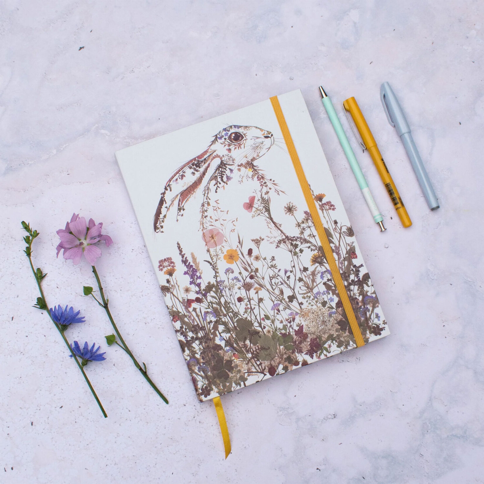 Museums & Galleries Hardcover Sketchbook - Wildflower Hare