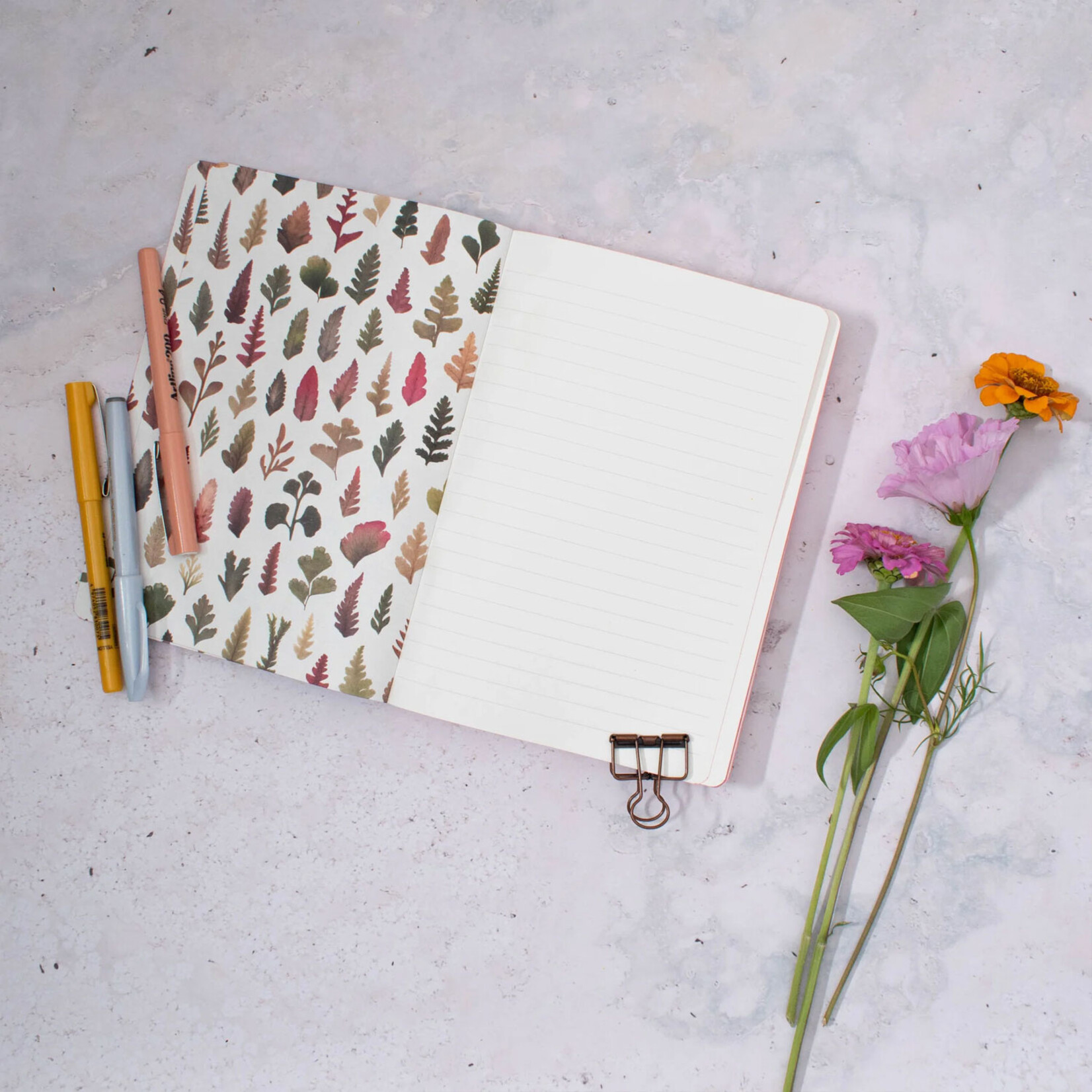 Museums & Galleries Softcover A5 Notebook - Fern Fever