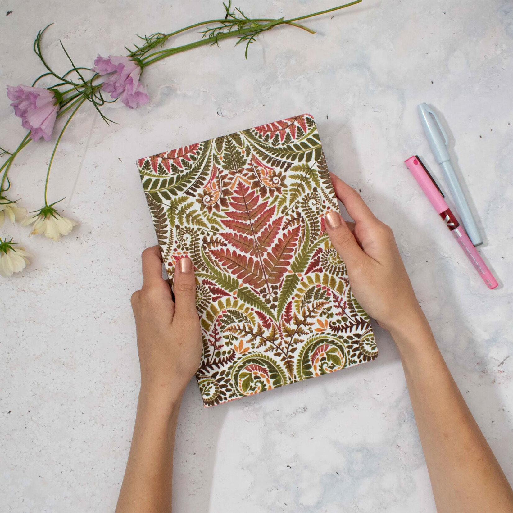 Museums & Galleries Softcover A5 Notebook - Fern Fever