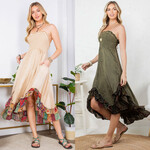 Young Threads Boho Smocked Patchwork Dress