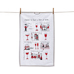 Sa Boothroyd Tea Towel - Wine