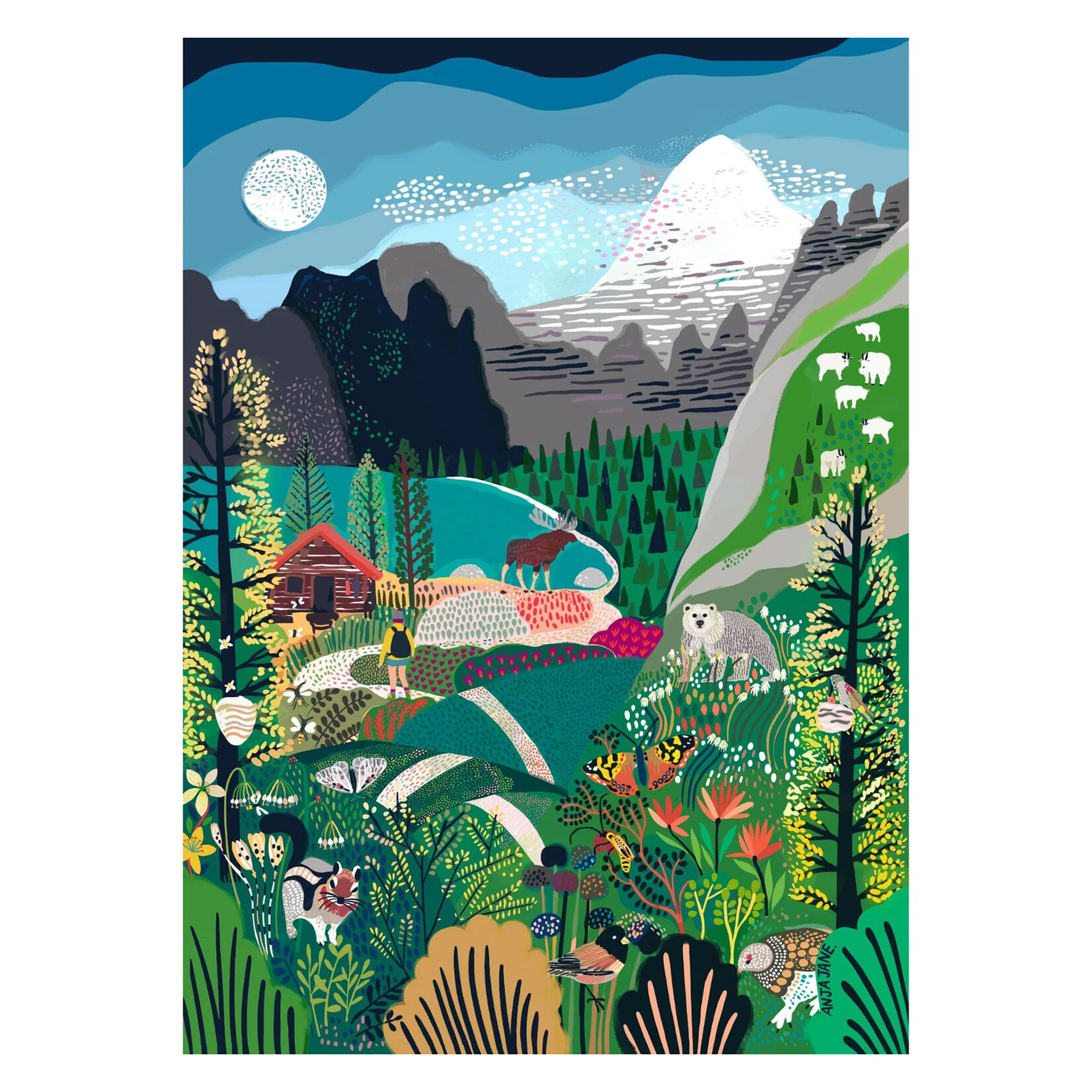 Villager Puzzles Jigsaw Puzzle - Rockies Explorer (500-Piece)