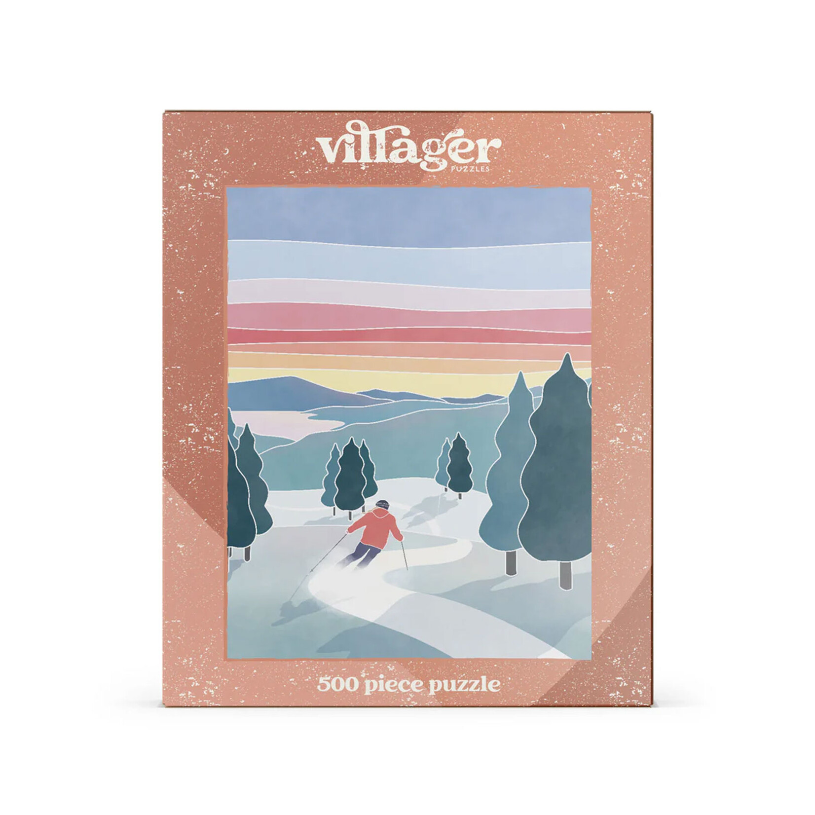 Villager Puzzles Jigsaw Puzzle - Sunset Ski (500-Piece)